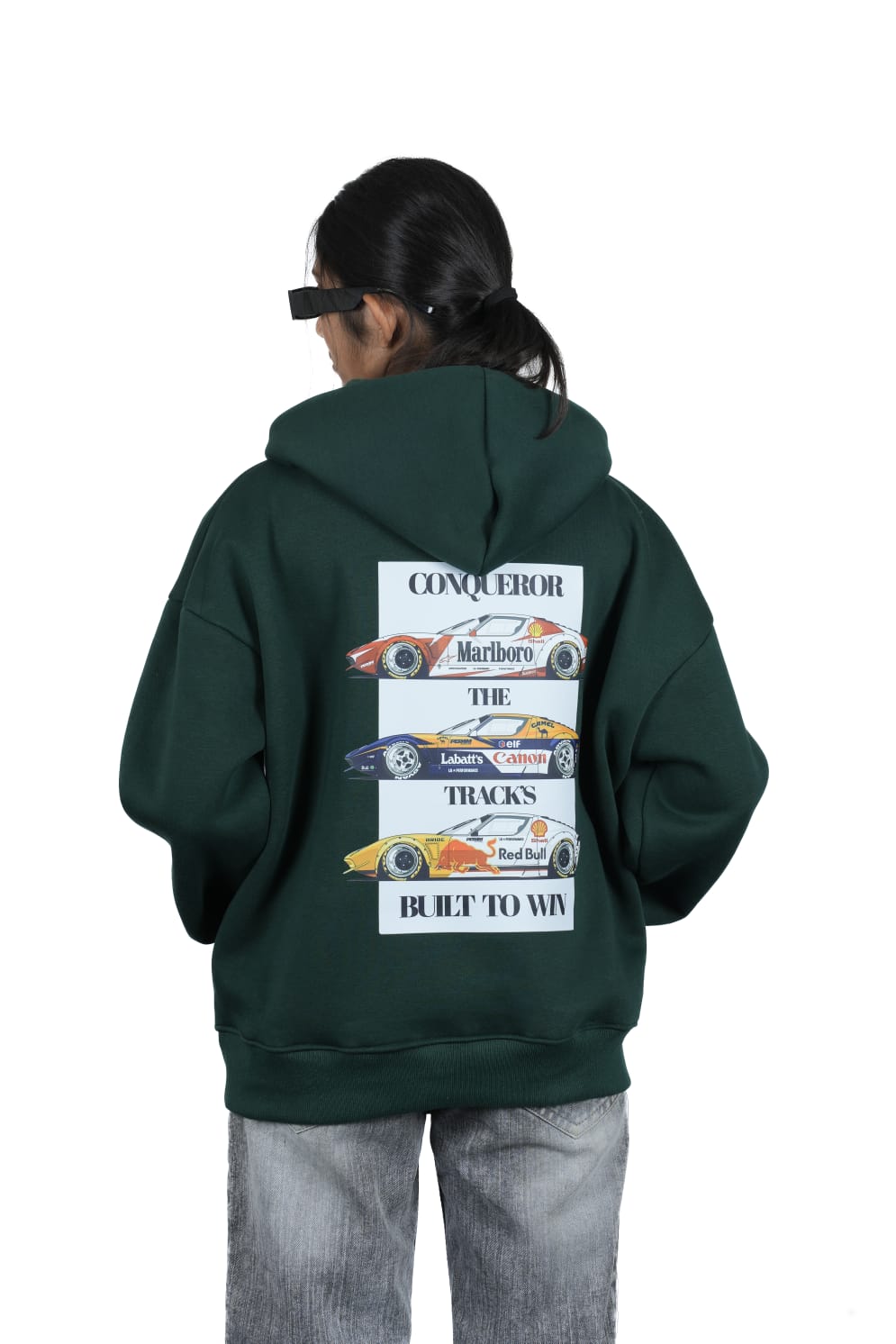 TRACK CONQUEROR OVERSIZED HOODIE