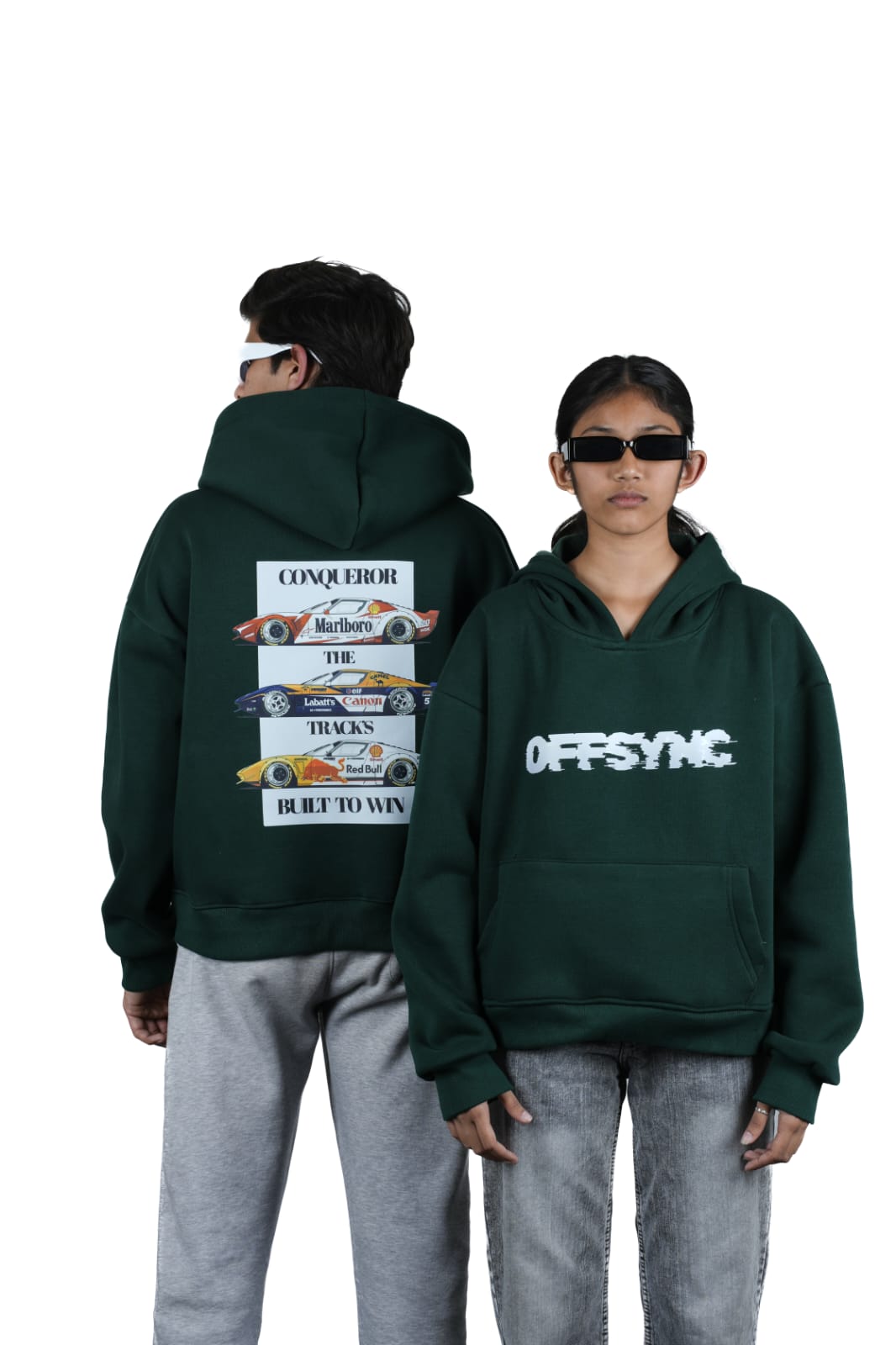 TRACK CONQUEROR OVERSIZED HOODIE